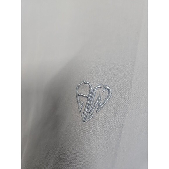 Alexander Wang Cinched Sleeve Button Down Shirt 100% Cotton Blue Women’s Sz 10 - Picture 6 of 9